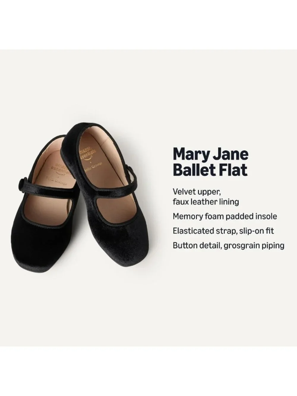 Toddler Girls' Mary Jane Ballet Flat Shoes - Comfortable, Stylish, Everyday Wear